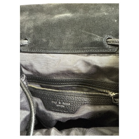 RAG AND BONE  PILOT BACKPACK BLCK LEATHER AND SUEDE - Picture 7 of 11